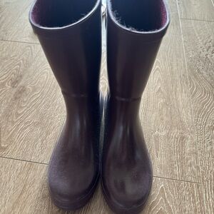 Dark Purple Rain Boots